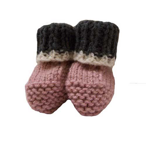 baby booties knitted for charity