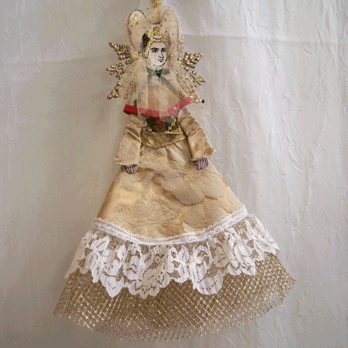 15th cnetury lady angel ornament