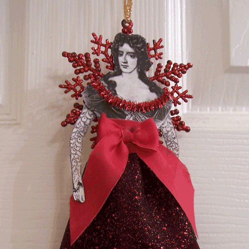 french lady angel ornament