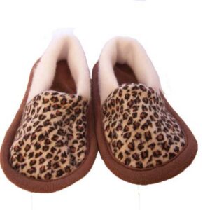 animal print toddler slippers